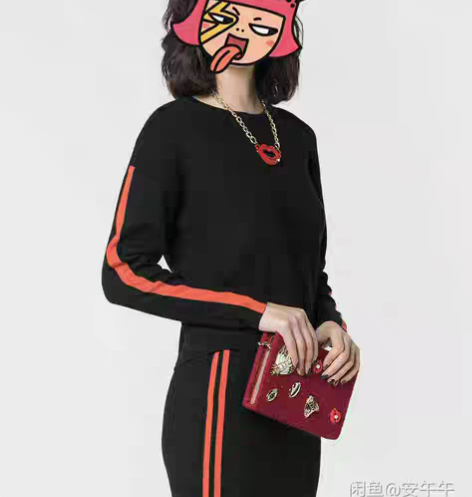 威丝曼专柜正品针织衫半身裙运动风套装 超美...