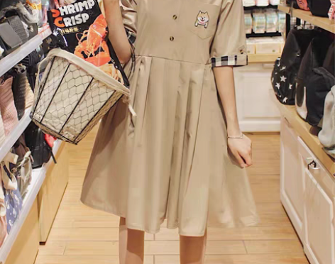 包邮逗酱原创【柴犬物语】复古童趣中性风奶咖...