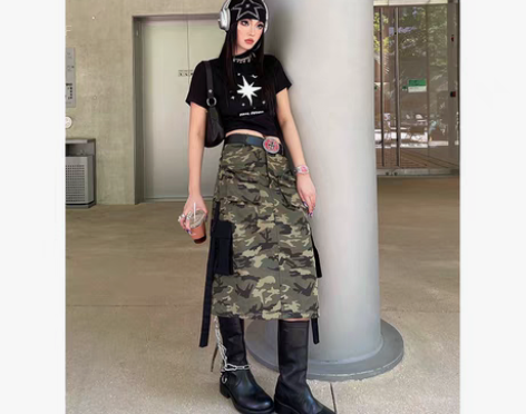 转卖FFSTUDIO定制 美式复古撞色高腰...