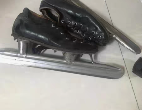 冰鞋 速滑  真皮冰鞋 正宗牛皮面黑龙刀 ...