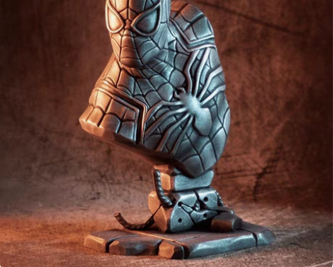 包邮蜘蛛侠半身像模型手办3D打印 高精度光...