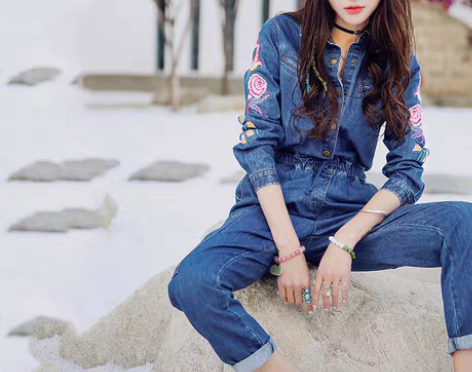 转卖【1212价】【2件5折】裂帛翻领刺绣...