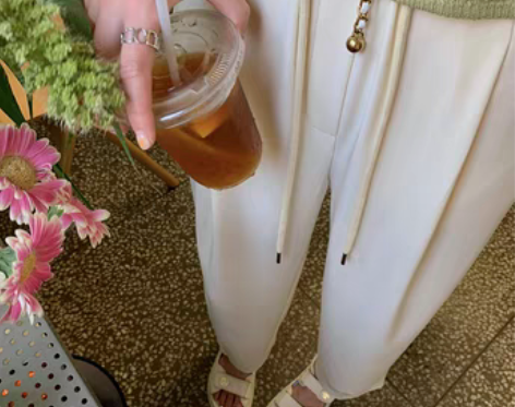 转卖JHXC直筒休闲裤 宽松高腰显瘦 萝卜...