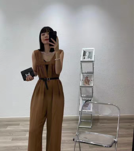 包邮景女装连体棉麻裤 269入手 125斤...