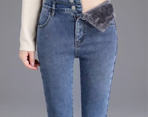 转卖【年货价】秋冬牛仔裤女士2022年新款...