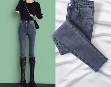 转卖【潮酷价】牛仔裤女2020年新款高腰紧...