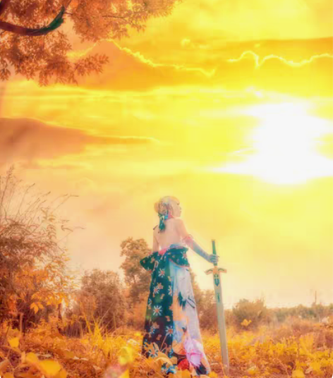 fate 阿尔托莉雅  saber  仙鹤...