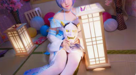 从零开始的异世界蕾姆童话鬼面祭奠cos服出...