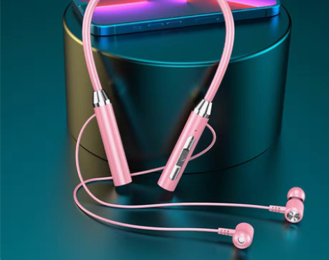 包邮新款蓝牙无线耳机 挂脖运动双耳入耳颈挂...