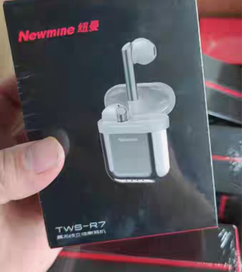 包邮全新黑色纽曼tws-R7无线蓝牙耳机全...