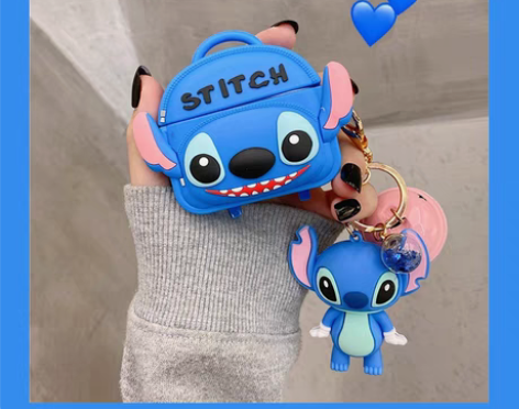 转卖史迪仔背包适用airpodspro保护...