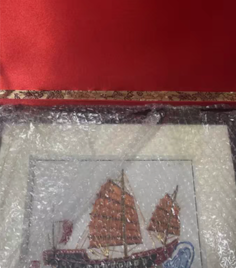 裕鸿刺绣，一帆风顺，装饰房间。 感兴趣的话...