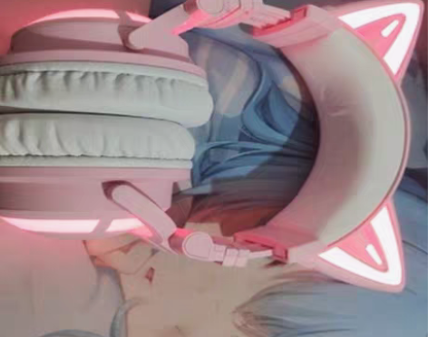 包邮妖舞猫耳耳机3G头戴 降噪礼物 猫耳真...