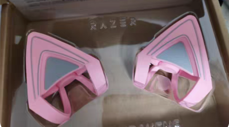 包邮Razer雷蛇北海巨妖猫耳朵耳机配件，...