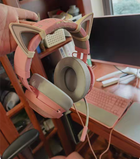 雷蛇北海巨妖耳机，专业版v2，粉晶色，长期...