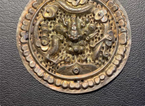 晚清老银龍花片 鎏金工艺好,萧盛荣款 感兴...