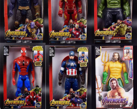 包邮复仇者联盟手办模型可动钢铁侠美国队长蜘...