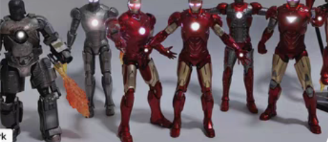 包邮【展示】钢铁侠 钢铁七子  Mark1...