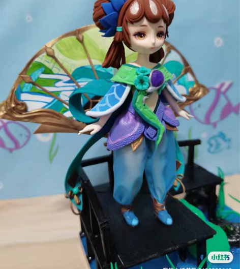 王者荣耀 小乔 青蛇 旧版 自制手办 两个...