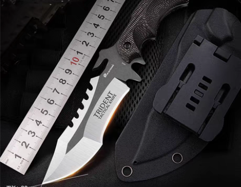 转卖汉道三叉戟VG10野外求生军刀户外战术...