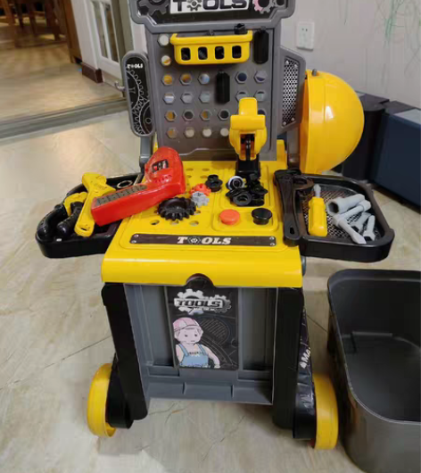 转卖过家家儿童维修台玩具套装 仿真工具箱螺...