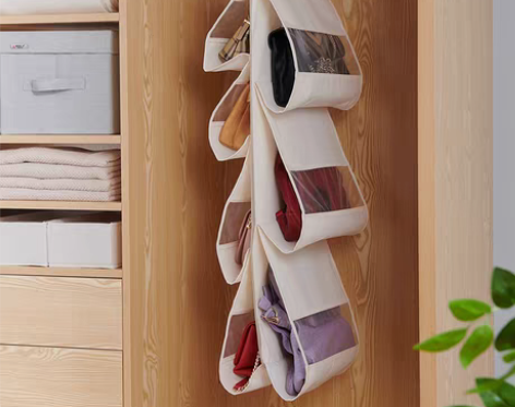 转卖包包收纳袋悬挂式门后宿舍置物神器家用布...