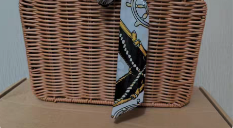 精美复古仿藤编织手提箱 网红儿童拍照道具田...