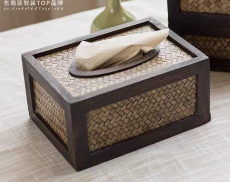 转卖茶几收纳纸抽盒客厅家用实木纸巾盒新中式...