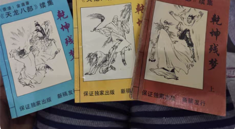 包邮金庸天龙八部续集乾坤残梦三本全集108...