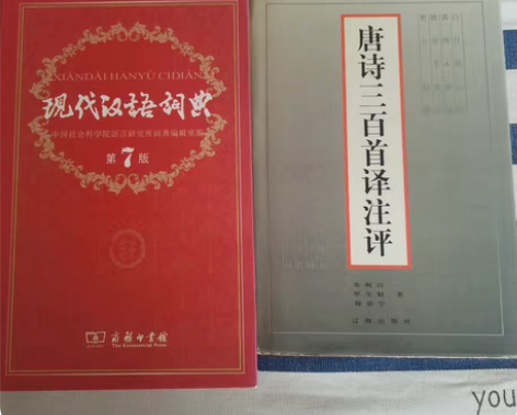 现代汉语词典，唐诗三百首。都是正版，在新华...