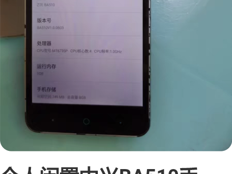 个人闲置中兴BA510手机，1+8内存，电...