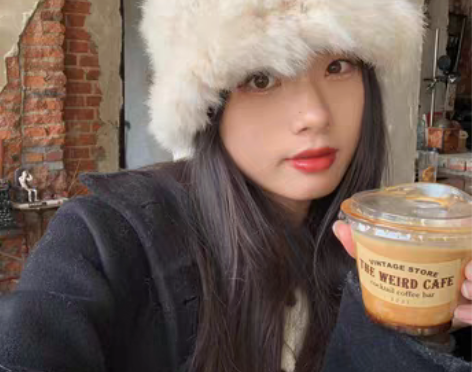 转卖陈奶奶甜飒兔毛帽子女秋冬保暖毛绒帽显脸...