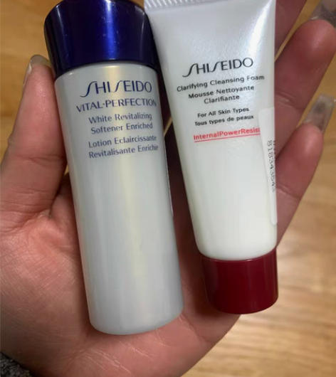 包邮资生堂悦薇珀翡紧颜亮肤水?肌活洁面 日...