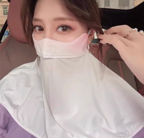 包邮防晒口罩面罩蕉下同款网红渐变款UPF5...