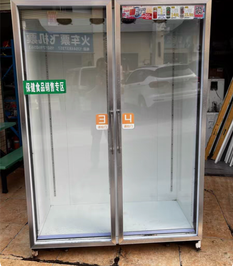 美宜佳双门分体冰柜1台   带滑板  制冷...