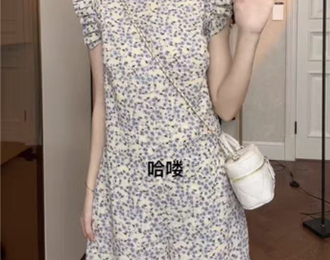 转卖法式小碎花雪纺连体裤女夏季新款小个子设...