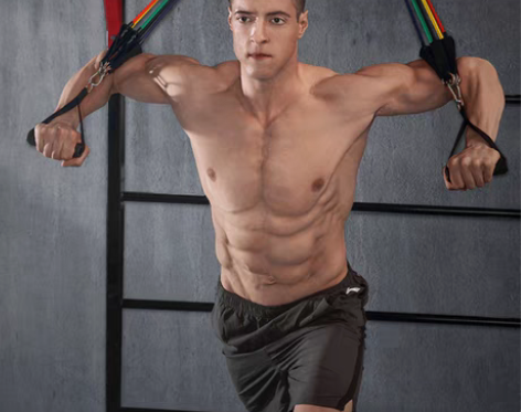 转卖弹力绳健身男弹力带胸肌训练器材拉力带阻...