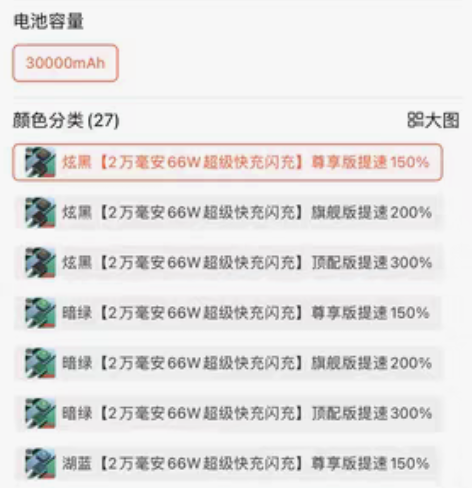 包邮全新未拆封,充电宝20000毫安超大容...