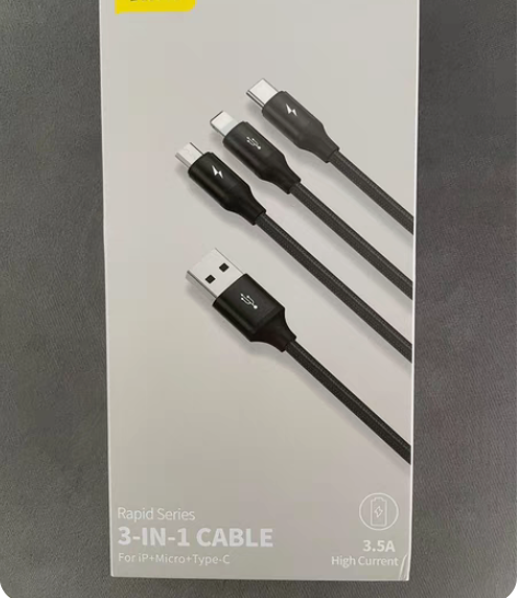 包邮倍思三合一数据线一拖三多头车载快充3....