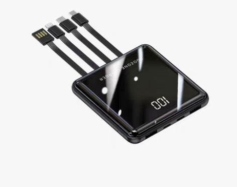 转卖优者自带线充电宝20000毫安快充超薄...