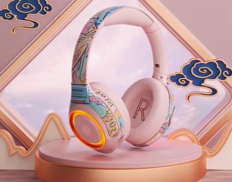 转卖利威朗ELA2国潮女生无线蓝牙耳机头戴...