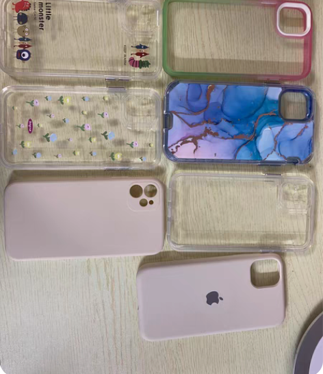 iphone11手机壳 几乎全新 白色液态...