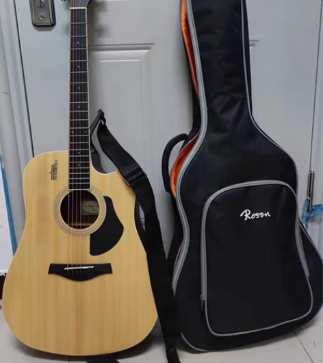 包邮卢森面单板木吉他民谣吉他40寸初学者新...