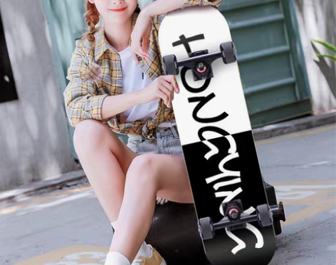 转卖四轮滑板初学者女生成年人儿童青少年划板...