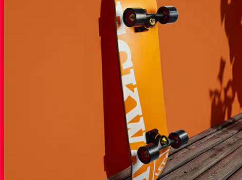 包邮Deckwar动作款双翘滑板！几乎全新...