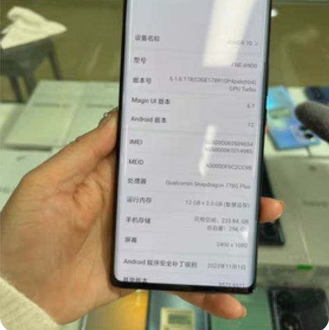 荣耀70 演示机已解锁。 未使用。在保。 ...