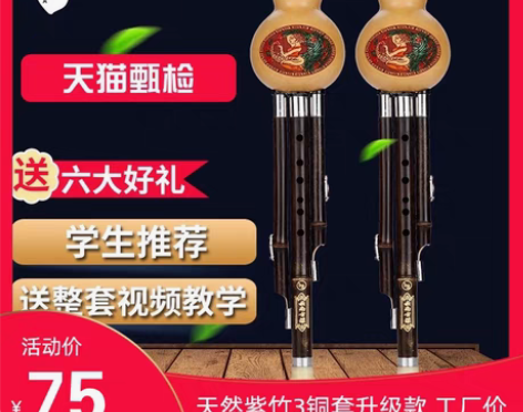 转卖葫芦丝C调降B调儿童初学成人学生入门零...