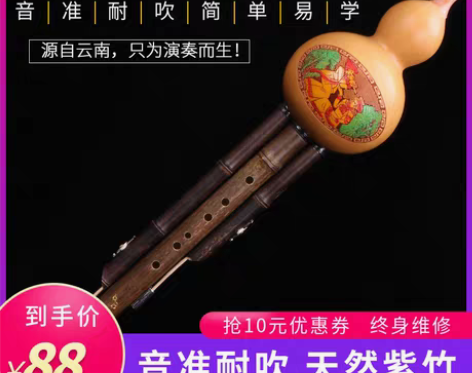 转卖葫芦丝紫竹初学C调降b调a小dgf调小...