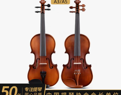 转卖自用凤灵小提琴实木手工儿童初学者成人专...