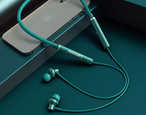 转卖联想无线蓝牙耳机双耳运动跑步颈挂脖头戴...